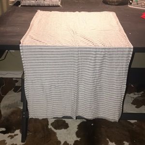 J. Crew lightweight wrap/long scarf in Grey/White.